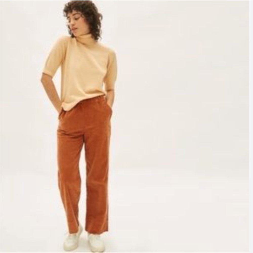 Everlane Cordoroy Easy Pant in Acorn
